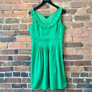 Banana Republic Bright Green Sleeveless Dress with Flared Skirt.  Size:10. 11/18